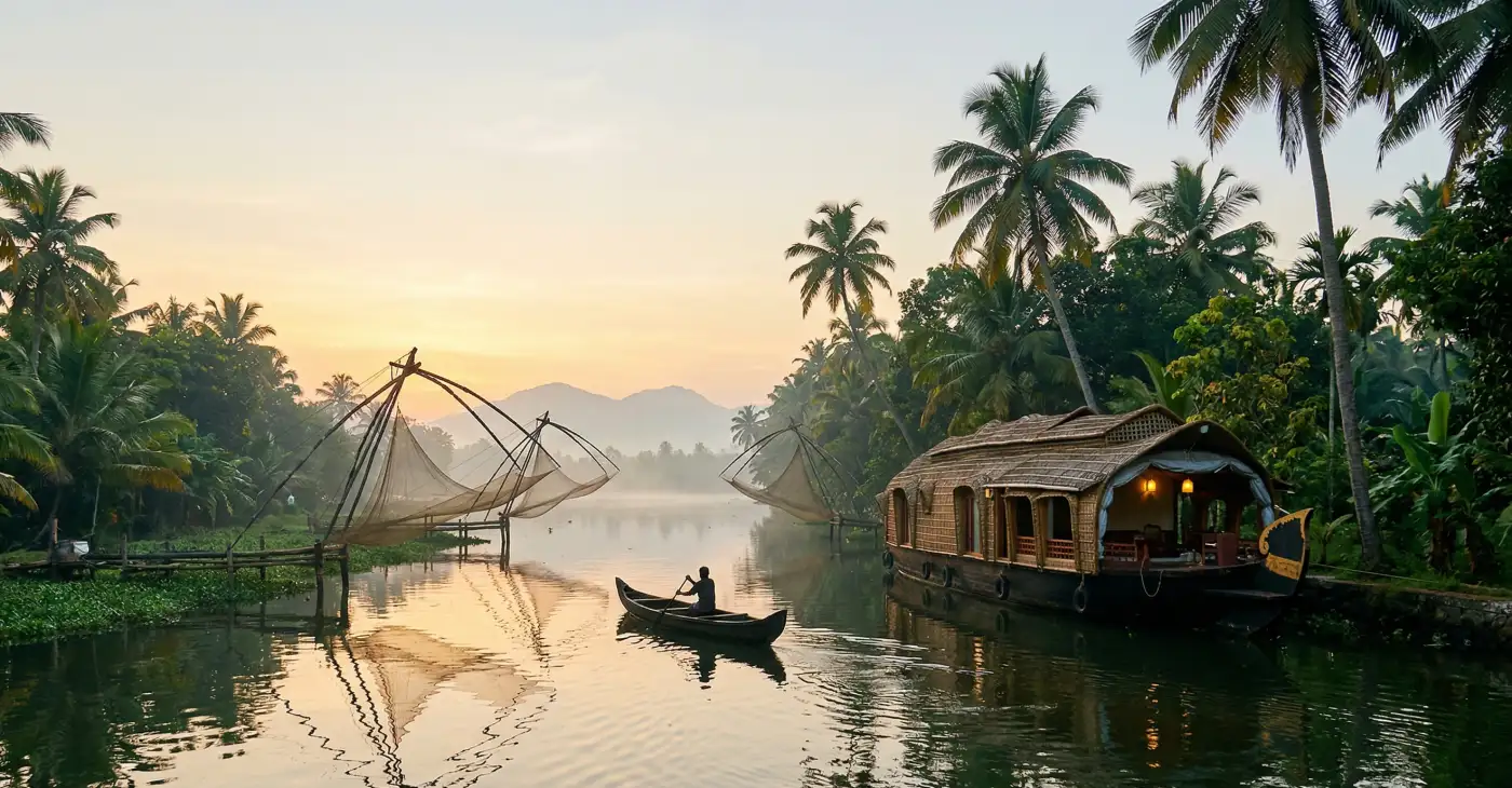 Golden Triangle with Kerala Tour Itinerary